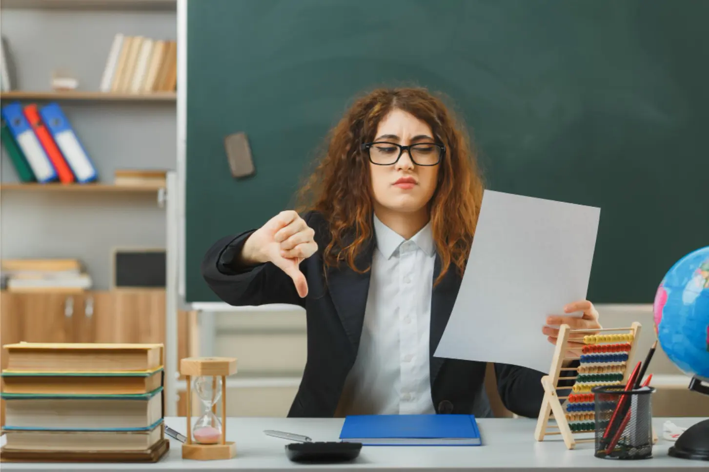 Student with books